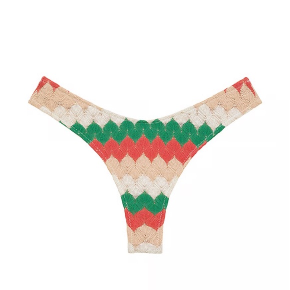 Montce Other - MONTCE 💚🧡🤍 Lulu Gelato Zigzag stitch bikini bottoms NWT